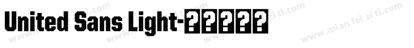 United Sans Light字体转换